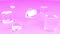 Glass box caustic Motion design pink acrylic empty podium intro 3d