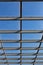 Glass canopy on a metal frame