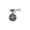 Glass cleaner sprayer bottle vector icon symbol isoalted on white background