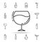 glass of cognac dusk icon. Drinks & Beverages icons universal set for web and mobile