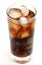 Glass of cola drink