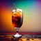 glass of cola with ice, coke, cuba libre