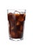 Glass with cold brew coffee