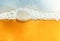 Glass with cold drink beer with condensation ice cool beverage background