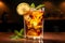 A glass of cold and refreshing iced tea. Ai Generated.NO.01