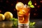 A glass of cold and refreshing iced tea. Ai Generated.NO.02