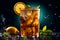 A glass of cold and refreshing iced tea. Ai Generated.NO.03