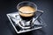 Glass Cup Coffee Espresso Saucer