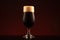 Glass of dark beer