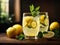 A glass of delicious lemonade, symphony of flavors. The zesty tang of freshly squeezed lemons mingles