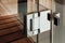 The glass door metal hinge for the sauna, bathroom or shower