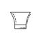 glass dusk icon. Element of drinks and beverages icon for mobile concept and web apps. Thin line glass icon can be used for web