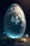 Glass Easter Egg, Generative AI.