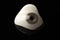 Glass eye prosthetic or Ocular prosthesis on black