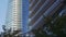 Glass facades of high rise buildings in downtown Vancouver, Canada