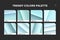 Glass facet gradient template, vector icon