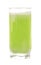 A glass of fresh celery juice
