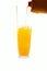 Glass of freshly orange juice