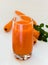 Glass of freshly squeezed carrot juice