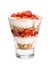 Glass of fruit and yogurt parfait