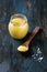 Glass of ghee butter