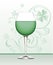 Glass of Green Wine