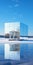 Glass House On Ice: A Minimalistic Modern Cabincore Sculpture