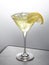 Glass of iced lemon cocktail