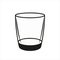 Glass Icon Isolated On White Background. Glass Icon Modern Symbol For Graphic And Web Design. Glass Icon Vector Image