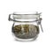 Glass jar with dried parsley