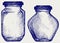 Glass jars