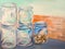 Glass jars oil painting