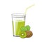 Glass of Kiwifruit Juice