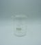 Glass labware, graduate Cylinder 50 ml white background