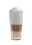 Glass of latte macchiato