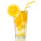 Glass lemonade lemon orange