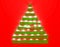 Glass and lightened Christmas tree