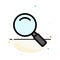 Glass, Look, Magnifying, Search Abstract Flat Color Icon Template