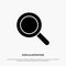 Glass, Look, Magnifying, Search solid Glyph Icon vector