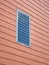 Glass louvered windows on prefabricated wooden planks