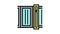 glass manufacturing factory equipment color icon animation
