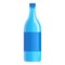 Glass mineral water icon, cartoon style