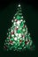 Glass pebble christmas tree