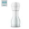 Glass pepper mill with label vector template.