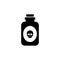 Glass Poison Bottle Flat Vector Icon