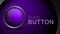 Glass purple blank button for web design.