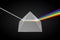 Glass pyramid refraction of light