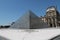 Glass Pyramids Outside of the Louvre, Designed by I.M. Pei