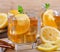 Glass of Refreshing Ice Tea With Lemon Slices