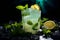 A glass of refreshing mint lemonade. Ai Generated.NO.03